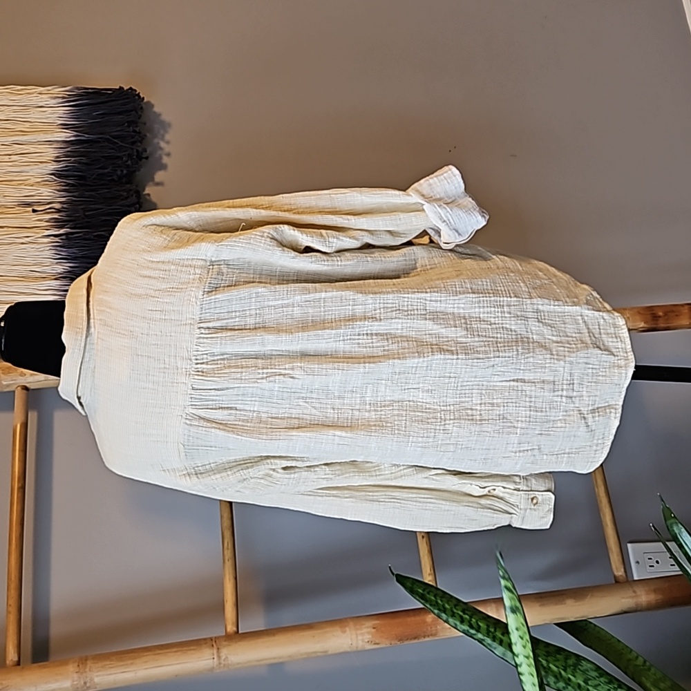 Anthropologie V Neck Popover Shirt - Picture 5 of 11